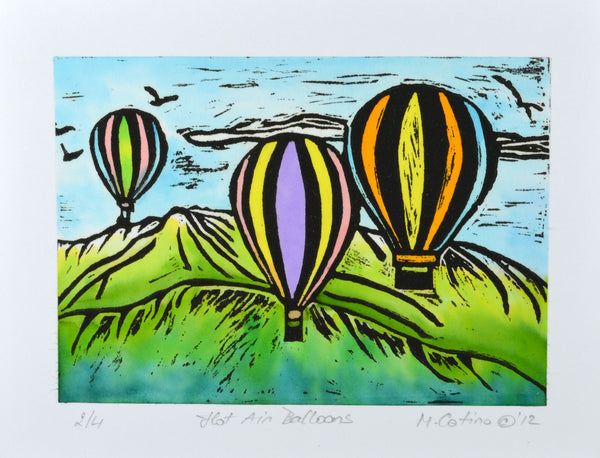Note Card - Hot Air Balloons Color 01