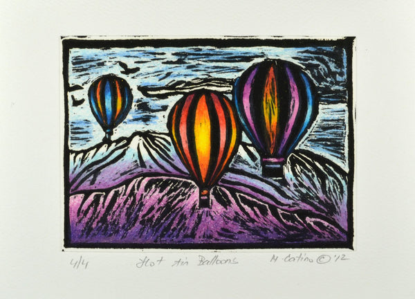 Note Card - Hot Air Balloons Color 03
