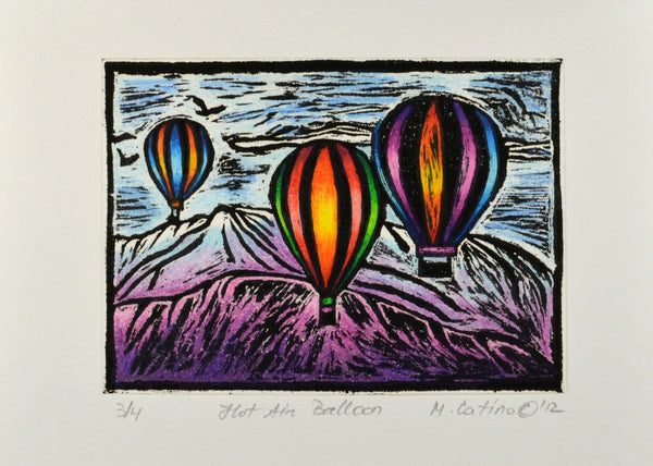 Note Card - Hot Air Balloons Color 04