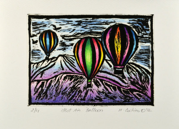 Note Card - Hot Air Balloons Color 05