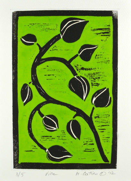 Note Card - Vine Green