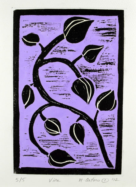 Note Card - Vine Purple